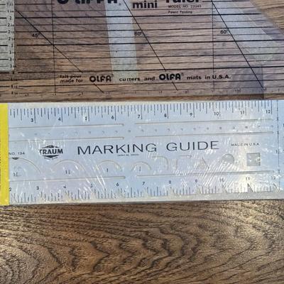 Lot of Sewing Rulers