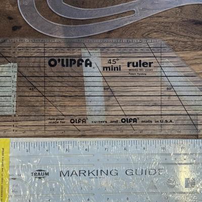Lot of Sewing Rulers