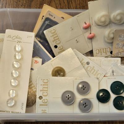 4 Part Case Filled with Sewing Accessories