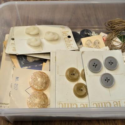 4 Part Case Filled with Sewing Accessories
