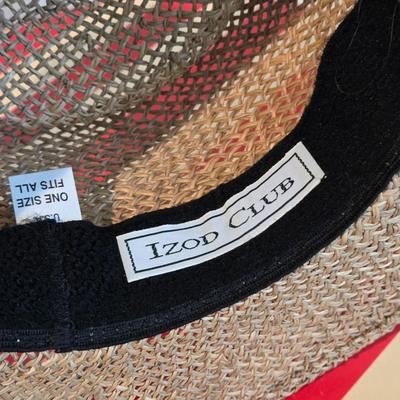 Vintage Hat Box and Woven Hat