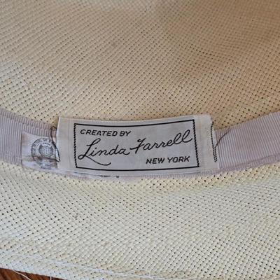 Vintage White Hat with Tan & White Hat Band