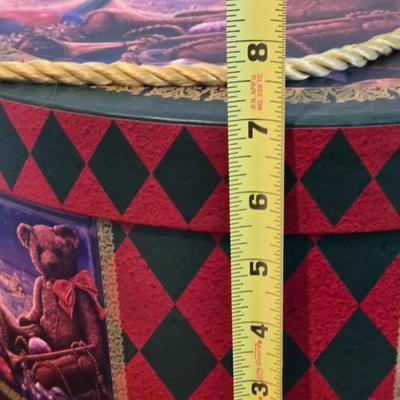 Vintage Teddy Bear Hat Box