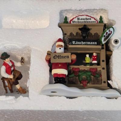 Dept. 56 Alpine Village- Christmas Market- The Holiday Smoker Booth