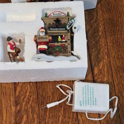 Dept. 56 Alpine Village- Christmas Market- The Holiday Smoker Booth