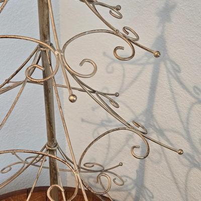 Gold Gilt Metal Christmas Tree