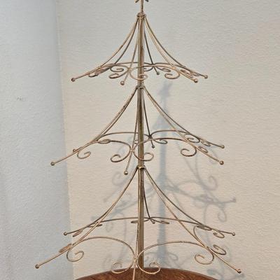 Gold Gilt Metal Christmas Tree