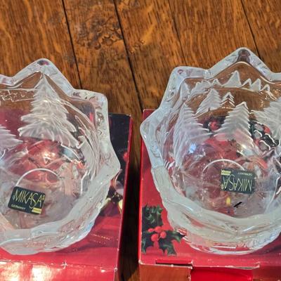 (2) MIKASA 3 1/4" Candleholders