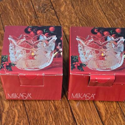 (2) MIKASA 3 1/4" Candleholders