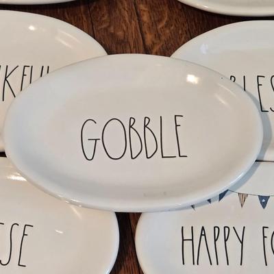 RAE DUNN Holiday Plates