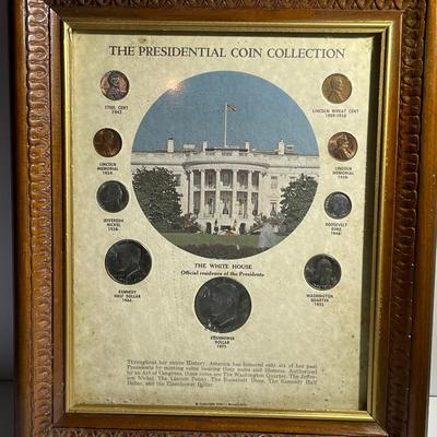 The Presidential Framed Coin Collection 20th Century as Pictured.