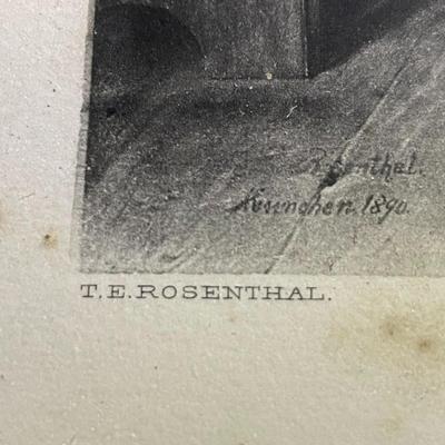 "Return of the First Voyage" by TE Rosenthal Framed Lithograph as Pictured.