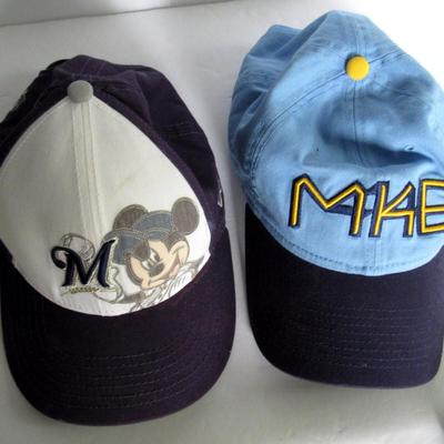 Two Milwaukee Brewers Baseball Hats