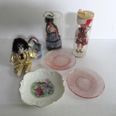 Vintage Doll Plates, Misc Doll Lot