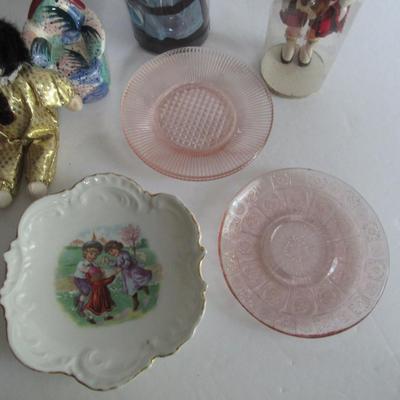 Vintage Doll Plates, Misc Doll Lot