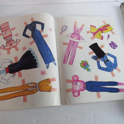 Older Pink and Pretty Barbie Paper Dolls Set, Unused, Original