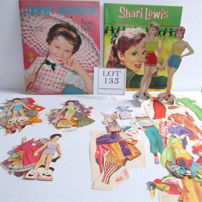 1958 Shari Lewis and 1960 Tammy Marihugh Paper Dolls, Saalfield (Ignore Lot #, Read Description)