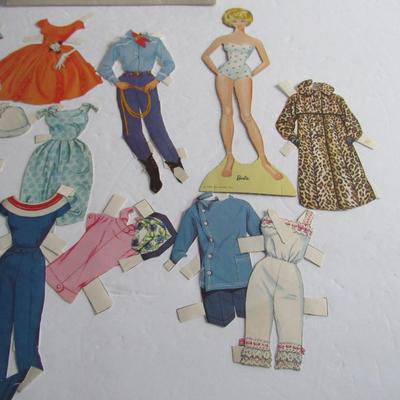 Vintage Barbie Doll Cut Out Dolls, 1962 (Ignore Lot #, it is lot 188, Read Description)