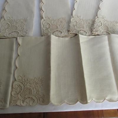 Pretty Fancy Vintage Cloth Napkins