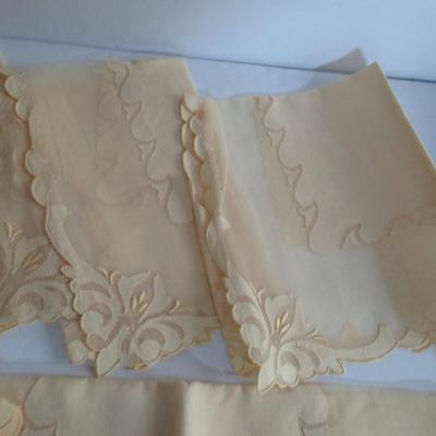 Sheer Lacy Organdy Napkin Set From Portugal, Very Pretty, Read Description