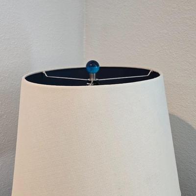 Beautiful Blue Glass Globe Lamp