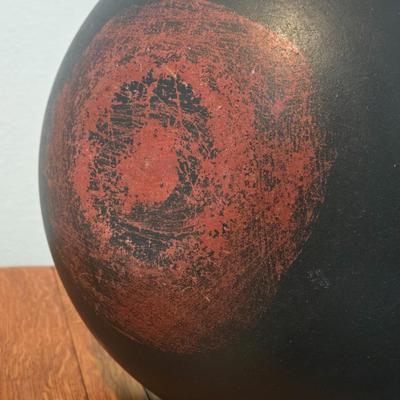 Large Black with Red Accents Bowl