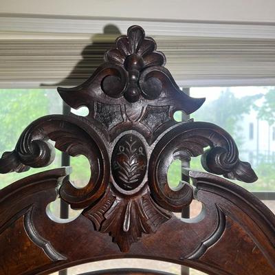 Antique Victorian East Lake Vanity Marble Top Dresser w/Hidden Bottom Draw 84" Tall & 42.5" Wide in Good Preowned Condition.