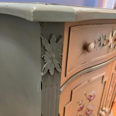 Floral Design Wooden Cabinet (DR-MG)
