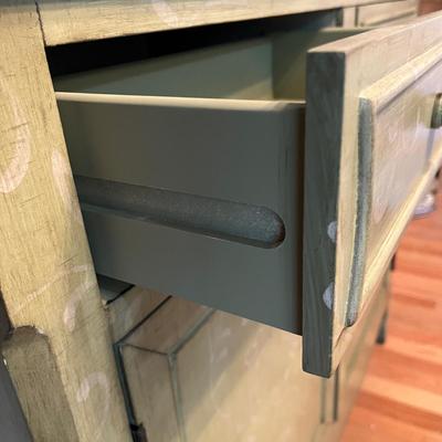 Green Painted Buffet Cabinet (DR-MG)
