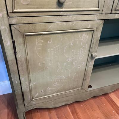 Green Painted Buffet Cabinet (DR-MG)