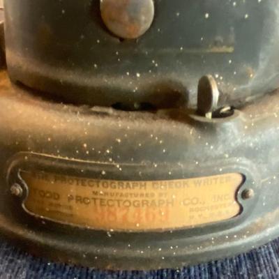 Vintage Protectorograph Check Writer