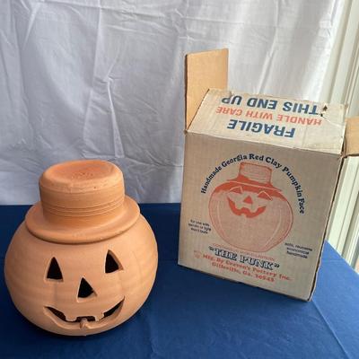 Terra Cotta Jack O'Lantern