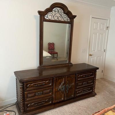 San Marco Dresser & Mirror (P-MG)