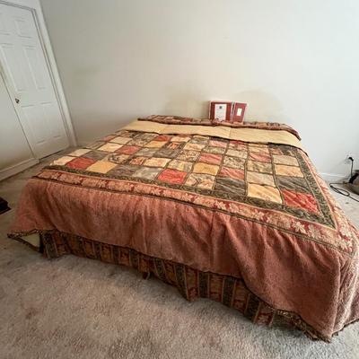 King Sized Bedding & Bed Frame (P-MG)