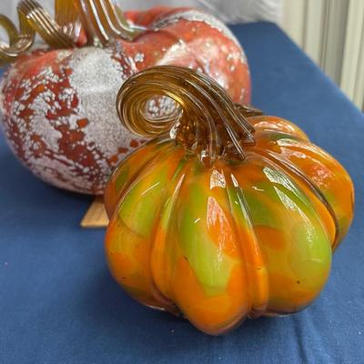 Glass pumpkins
