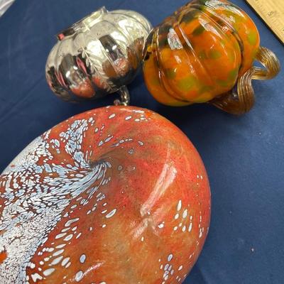 Glass pumpkins