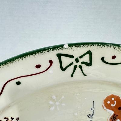 317 Large Gingerbread House Frankoma 16" charger plate
