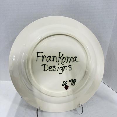 318 Large Gingerbread House and Men Frankoma Charger Plate