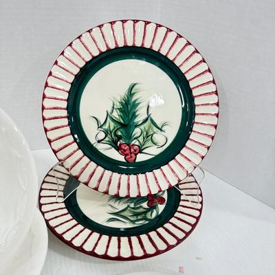 319 Lot of Christmas Plates by Gail Pittman and Horchow