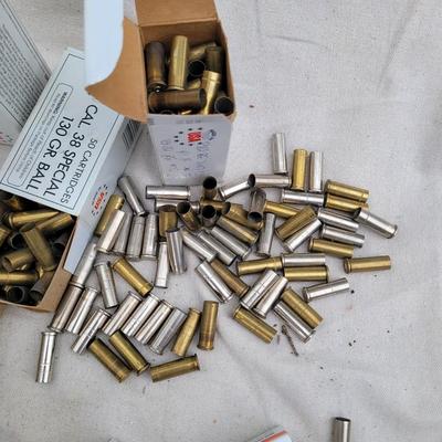 38 Special brass, 22 cal bullets and lead