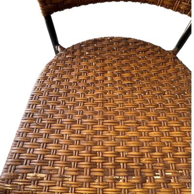 320 Pair of Iron Rattan Arm Chairs