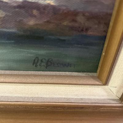 R.E. Brown painting
