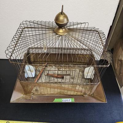 Vintage Hendryx New Haven Conn. Bird Cage 17"x12"