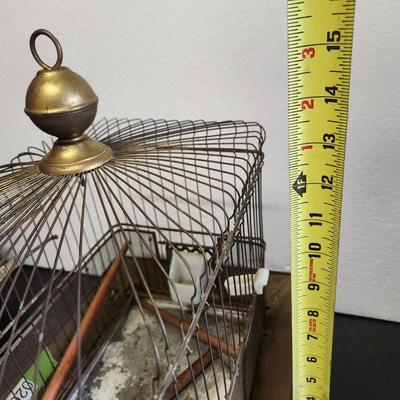 Vintage Hendryx New Haven Conn. Bird Cage 17"x12"