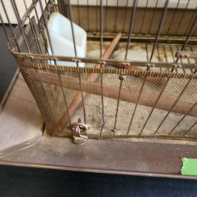 Vintage Hendryx New Haven Conn. Bird Cage 17"x12"