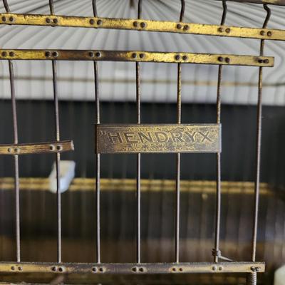 Vintage Hendryx New Haven Conn. Bird Cage 17"x12"