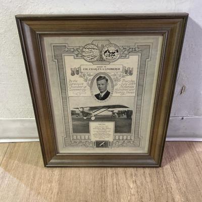 Col. Charles .A. Lindbergh Print