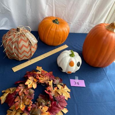 foam pumpkins