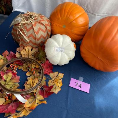 foam pumpkins