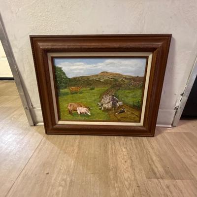 Tony Garnett painting of farm